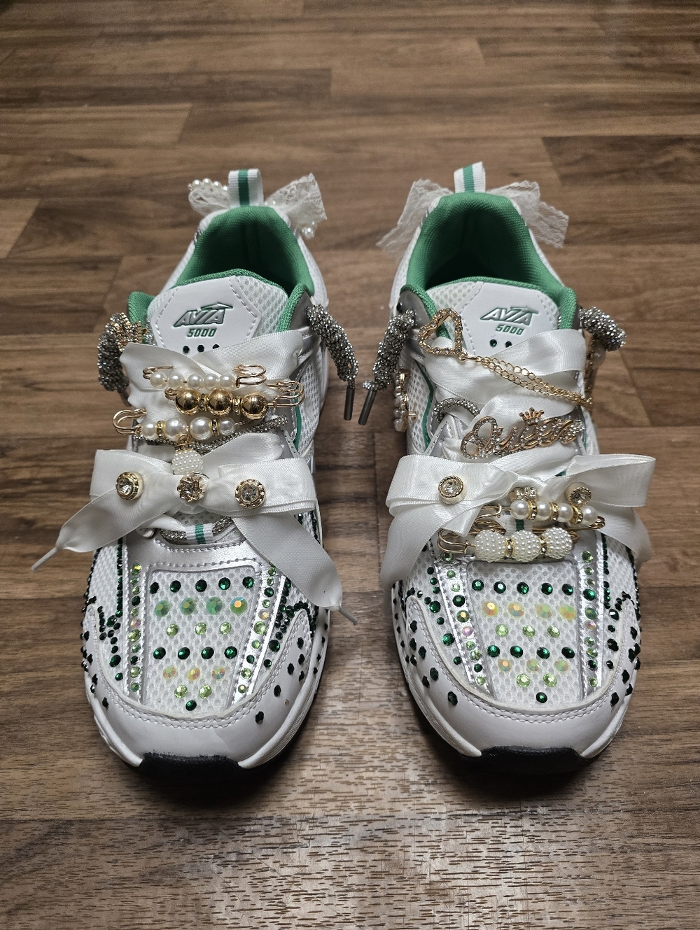 Avia 5000 Womens Customs Sneakers " Green Queens " Sz 11